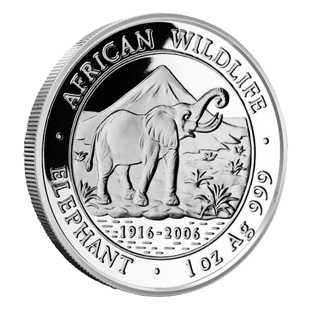 Somalia Elefant 1 Unze Silbermünze 2006 | differenzbesteuert