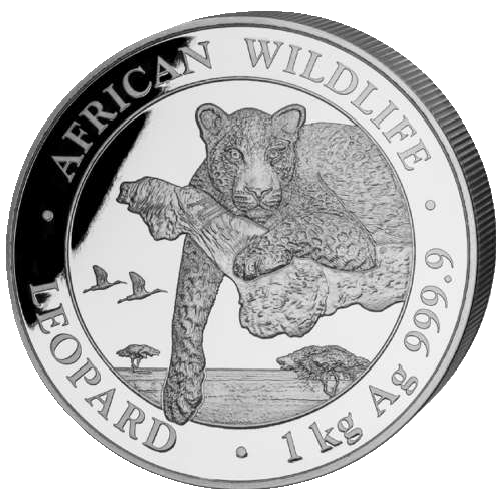 African Wildlife Leopard 1 Kilo Silbermünze 2020 | differenzbesteuert