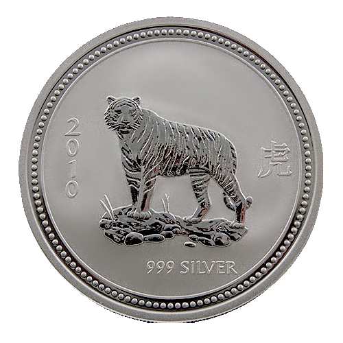 Lunar I Tiger 1 Kilo Silbermünze 2010 | differenzbesteuert
