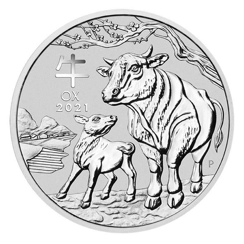 Lunar III Ochse 1 Kilo Silbermünze 2021 | differenzbesteuert