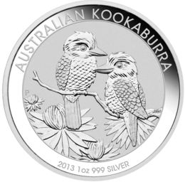 Kookaburra 1 Unze Silbermünze 2013 | differenzbesteuert