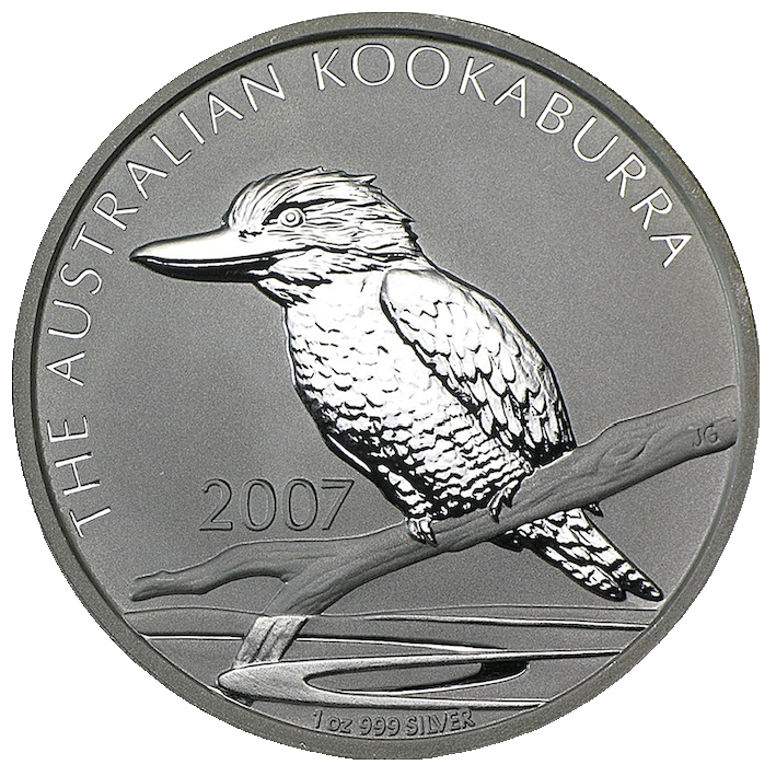 Kookaburra 1 Unze Silbermünze 2007 | differenzbesteuert