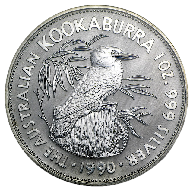 Kookaburra 1 Unze Silbermünze 1990 | differenzbesteuert