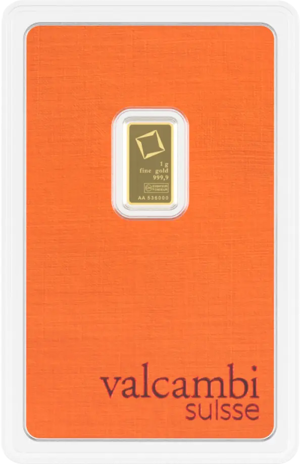 1 Gramm Goldbarren | Valcambi