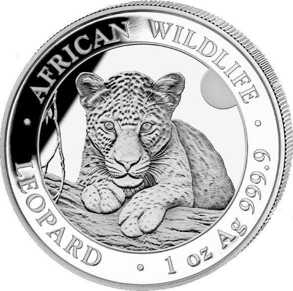 Somalia African Wildlife Leopard 1 Unze Silbermünze 2025
