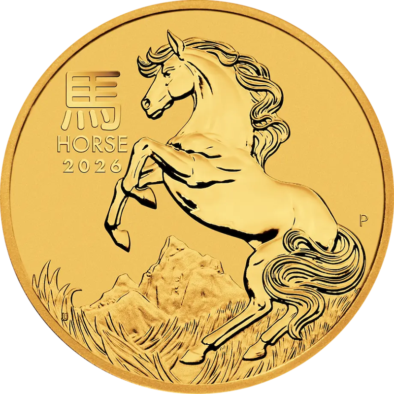 Lunar III Pferd 1/10 Unze Goldmünze 2026