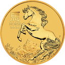 Lunar III Pferd 2 Unzen Goldmünze 2026