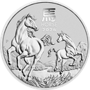 Lunar III Pferd 1 Unze Silbermünze 2026