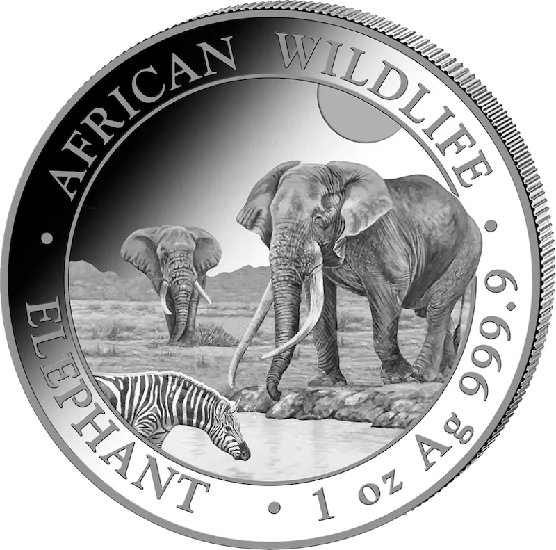 Somalia Elefant 1 Unze Silbermünze 2026 | differenzbesteuert