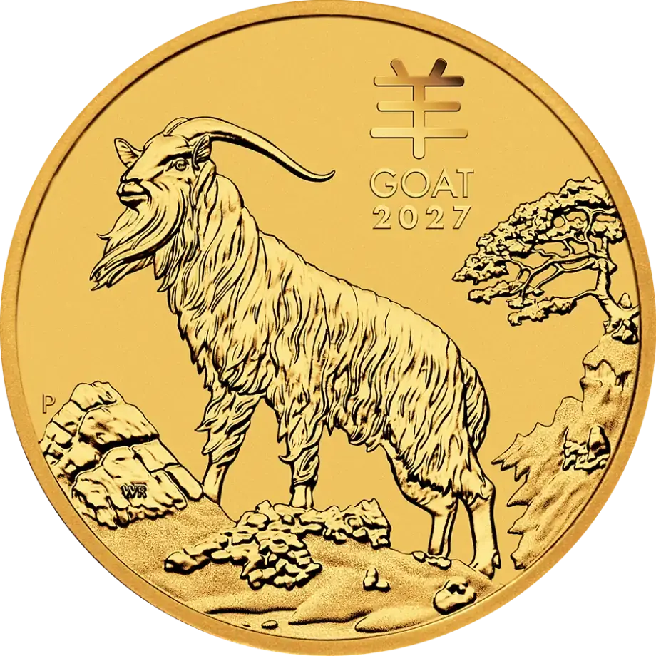 Lunar III Ziege 1/10 Unze Goldmünze 2027