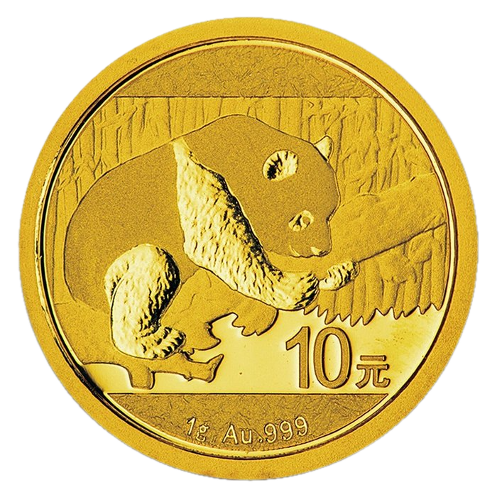 China Panda 1g Goldmünze 2016