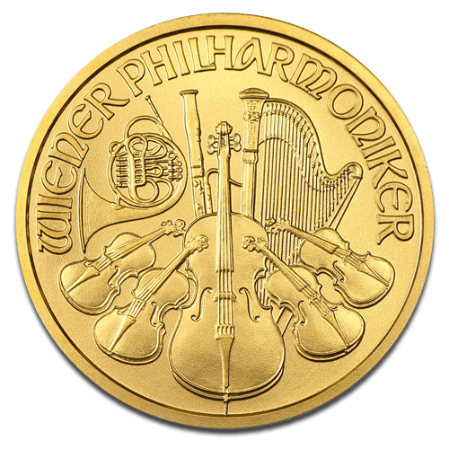 Wiener Philharmoniker 1/2 Unze Goldmünze verschiedene Jahre