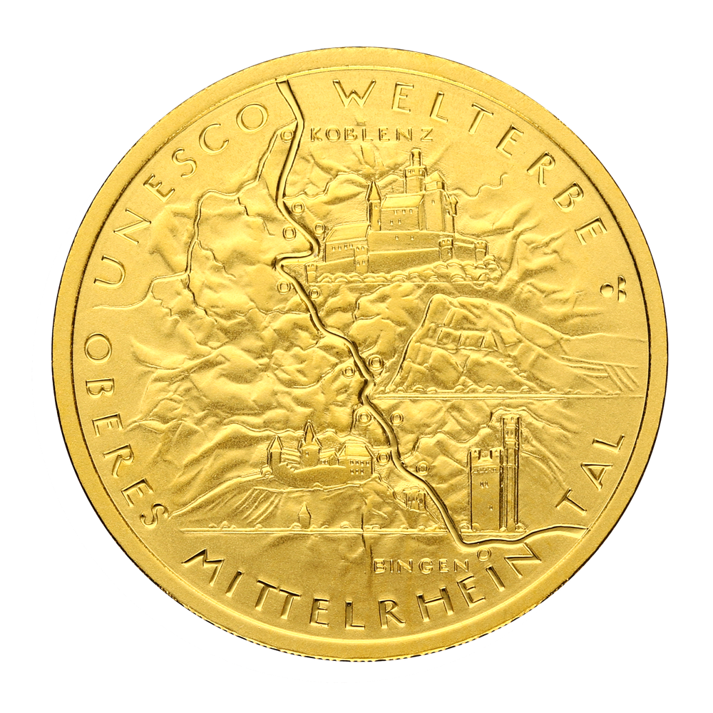 100 Euro Oberes Mittelrheintal 1/2oz Goldmünze 2015 | Deutschland