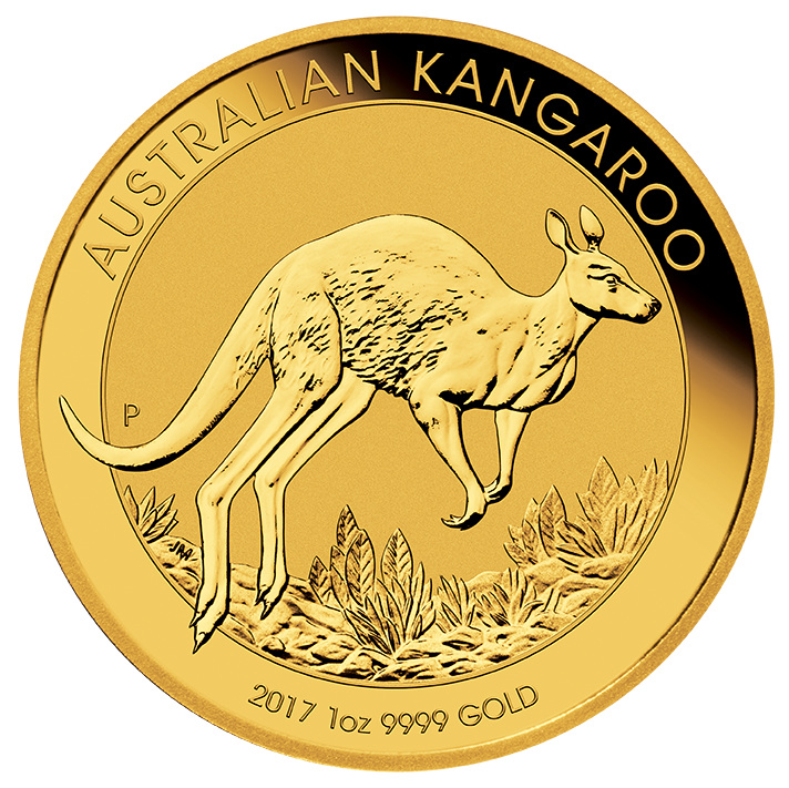 Känguru 1 Unze Goldmünze 2017