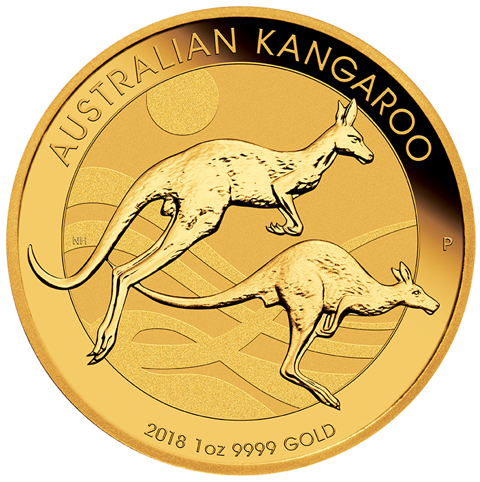 Känguru 1 Unze Goldmünze 2018