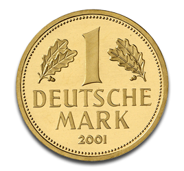 1 Goldmark Goldmünze 2001 Prägestätte D