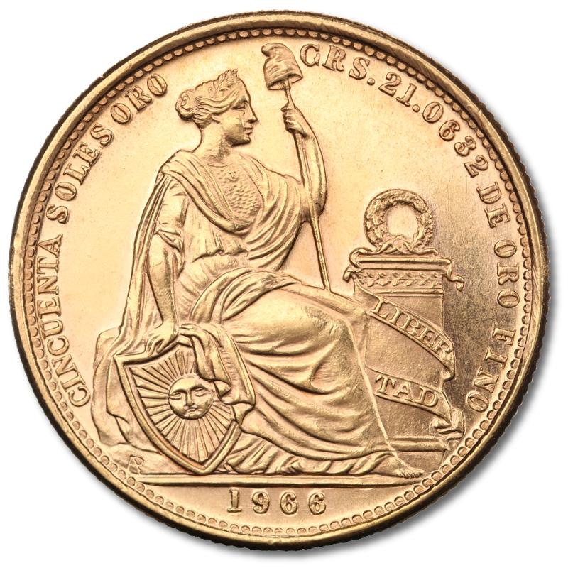 50 Peruanische Soles Goldmünze | verschiedene Jahre