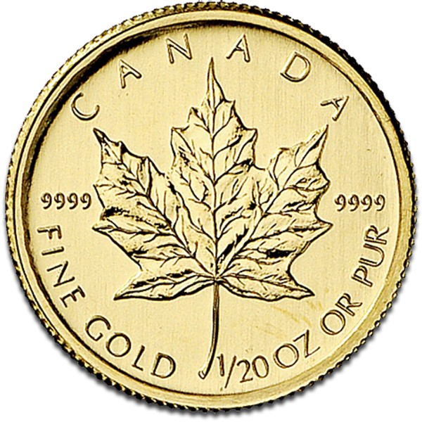 Maple Leaf 1/20 Unze Goldmünze | verschiedene Jahre
