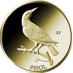 20 Euro Heimische Vögel Pirol 1/8 oz Goldmünze 2017 (A)