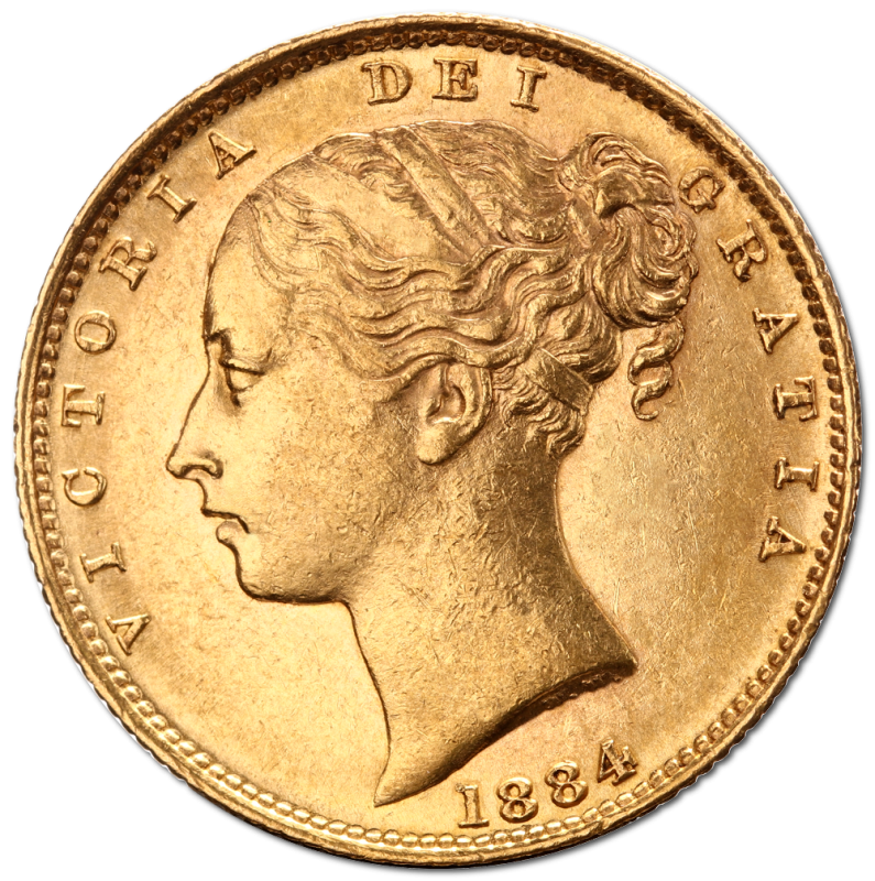 1 Pfund Sovereign Victoria Wappen Goldmünze | 1881-1887