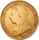 1/2 Pfund Sovereign Victoria Goldmünze verschiedene Jahre