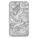 Drache rechteckig 1 Unze Silbermünze 2018 | differenzbesteuert