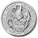 Queen's Beasts Red Dragon of Wales 2 Unzen Silbermünze 2017 | differenzbesteuert