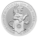 Queen's Beasts White Lion of Mortimer 10 Unzen Silbermünze 2021 | differenzbesteuert