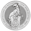 Queen's Beasts White Greyhound of Richmond 10 Unzen Silbermünze 2022 | differenzbesteuert