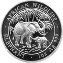 Somalia Elefant 1 Unze Silbermünze 2007 | differenzbesteuert