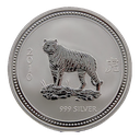 Lunar I Tiger 1 Unze Silbermünze 2010 | differenzbesteuert