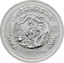 Lunar I Drache 2 Unzen Silbermünze 2000 | differenzbesteuert