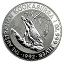 Kookaburra 1 Unze Silbermünze 1992 | differenzbesteuert
