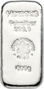 500 Gramm Silberbarren Heraeus | gegossen