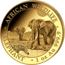 Somalia Elefant 1 Unze Goldmünze 2026