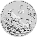 Lunar III Ziege 1 Unze Silbermünze 2027 | differenzbesteuert